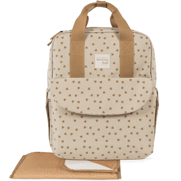 Walking Mum Rucksack Hearts Poppy Cinnamon babymarkt