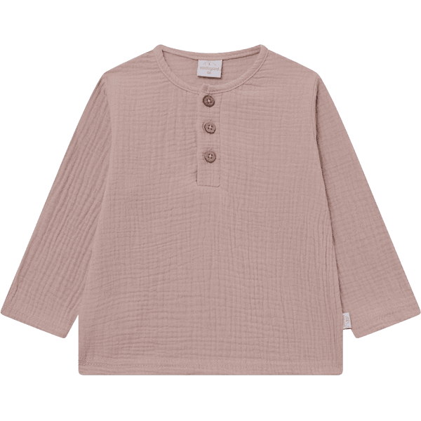 kindsgard Musselin Langarmshirt solmig rosa