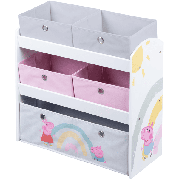 Peppa Spielregal roba Stoffboxen mit Pig 5