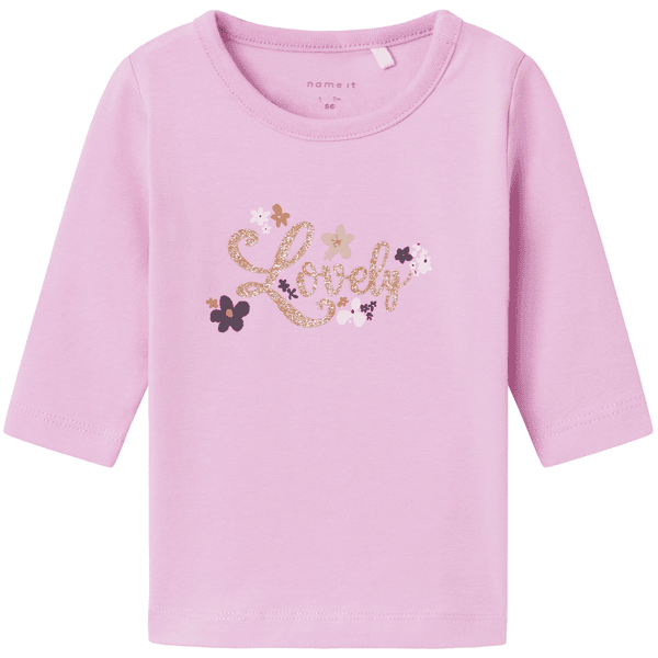 name it Shirt met lange mouwen Nbfleliva Pastel Lavendel