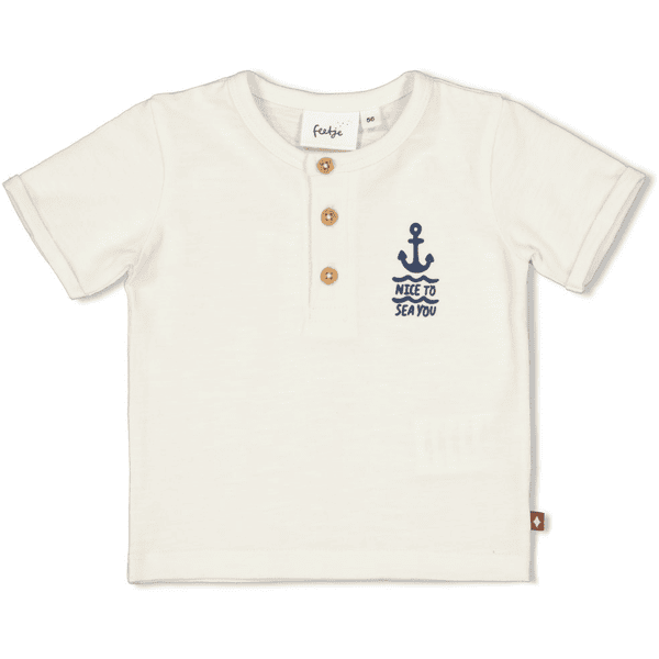 Feetje Camiseta Let's Sail Off white 