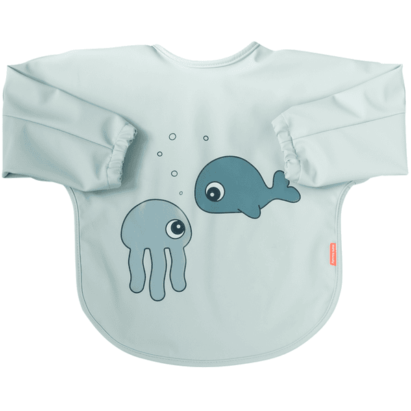 Done by Deer ™ Sleeve Bib Sea friends Blue 