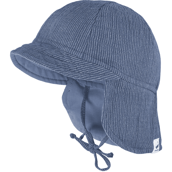 Maximo S child casquette vieux indigo / blanc rayé