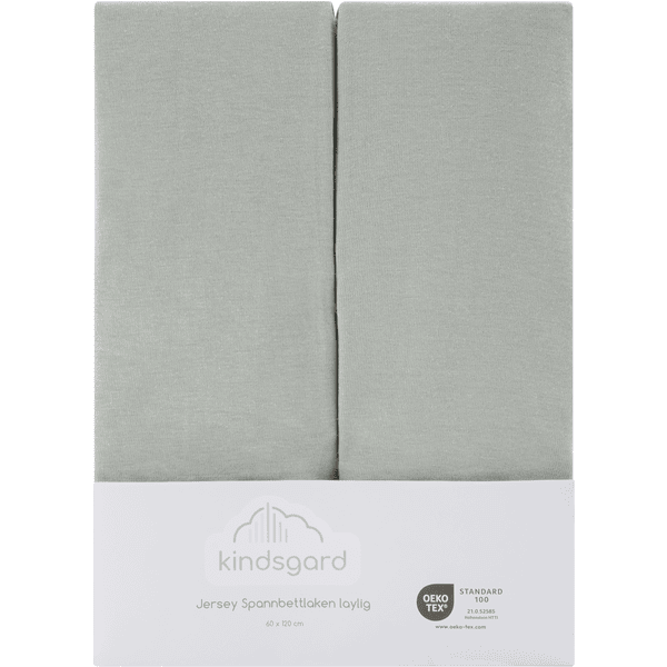 kindsgard Lenzuolo a pieghe laylig 2-pack 60 x 120 cm menta