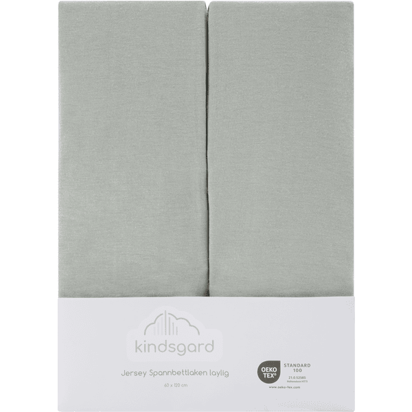 kindsgard Spannbettlaken laylig 2er-Pack 60 x 120 cm mint