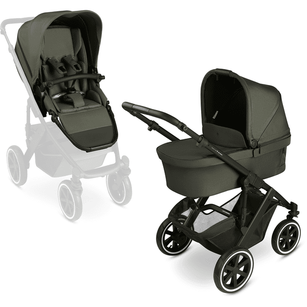 ABC DESIGN Nature i-Size Black Salsa 4 Air kinderwagen Collection 2024 incl. cybex GOLD Cloud G baby-autostoeltje Plus Moon Plus en adapter