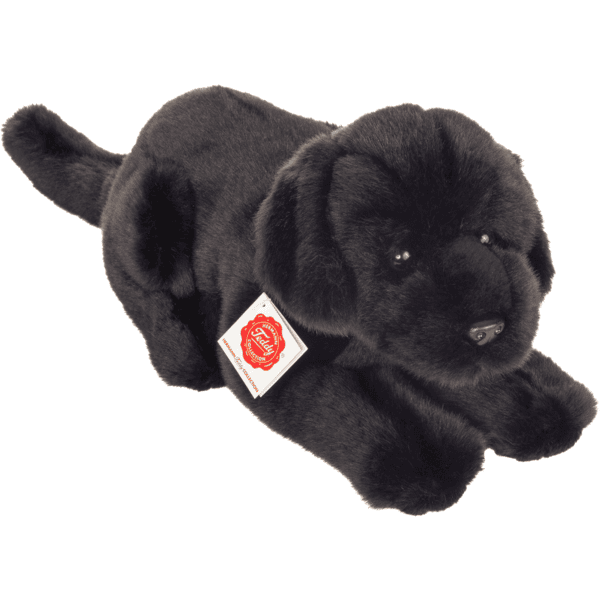 Teddy HERMANN ® Peluche Labrador tumbado negro 30 cm