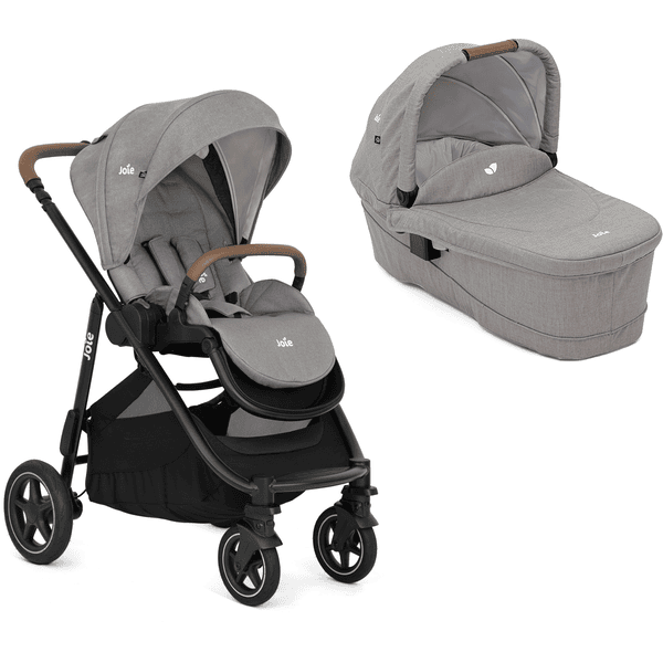 Joie Kinderwagen Set Versatrax Pebble inklusive Babywanne Ramble XL Gray Flannel