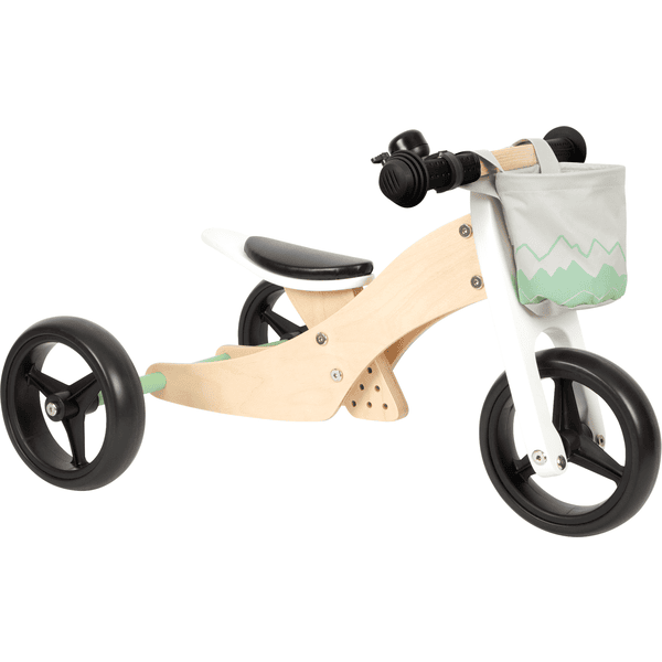 small foot ® Bicicleta sin pedales  y Triciclo Verde Salvia