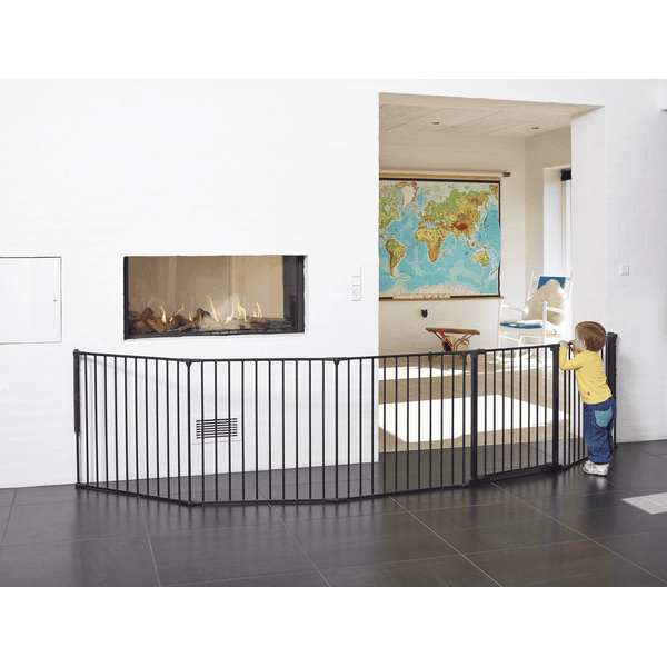 Baby Dan Barrière de sécurité enfant modulable Flex XXL 90-350 cm, noir