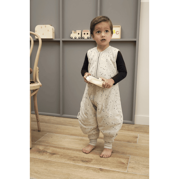 MEYCO Surpyjama bébé hiver Rib Mini Spot Sand Melange