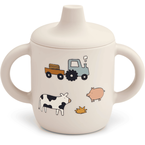 LIEWOOD Neil silicone Tasse à bec 150ml farm/ sandy 