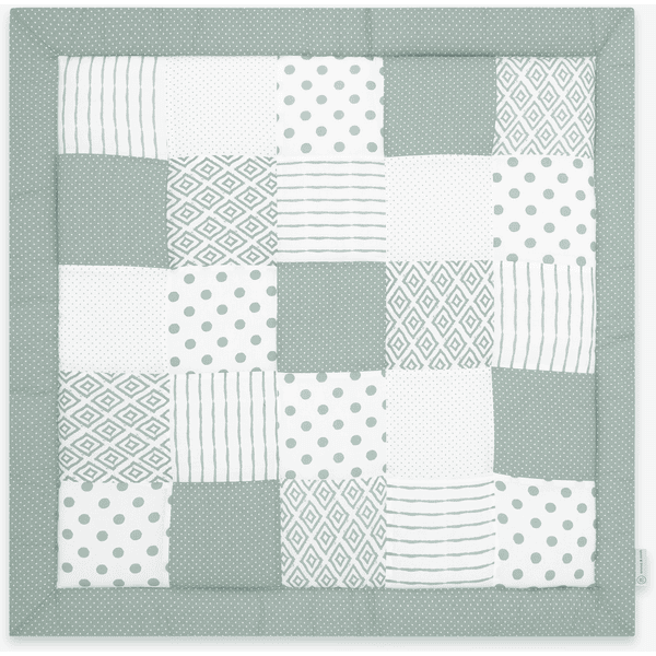 Patchwork Essential emma & noah kravletæppe Mint 120 x 120 cm