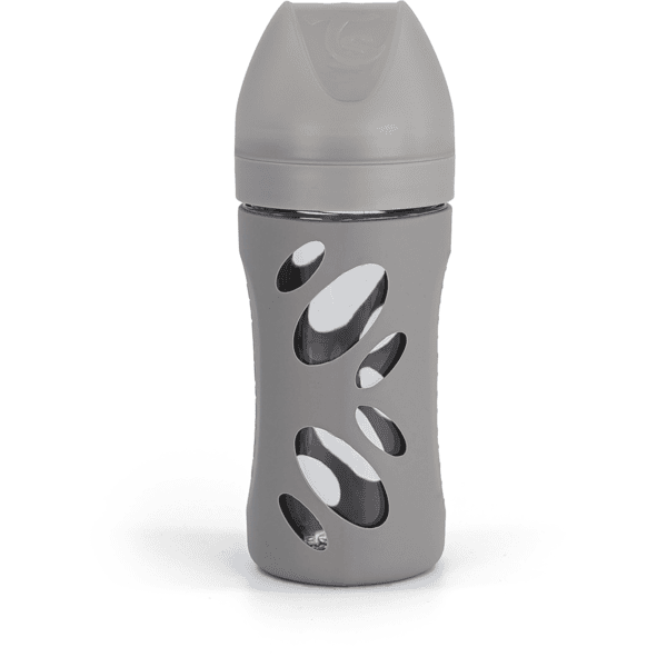 TWISTSHAKE Glasflasche Anti-Kolik 260 ml in pastell grau