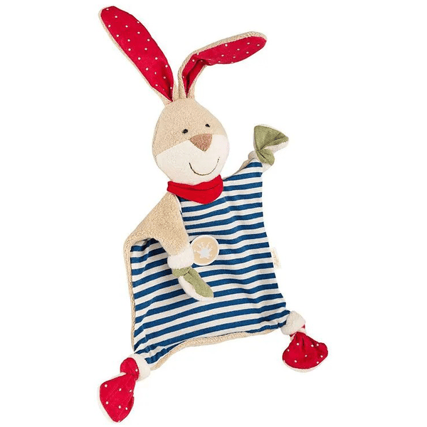 sigikid® Schnuffeltuch Hase blau gestreift Classic