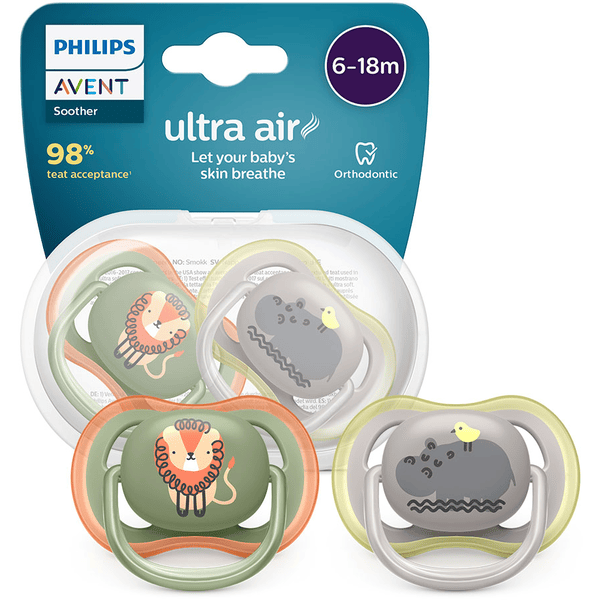Chupete Ultra Air Philips Avent 18m+ Sin BPA x 2