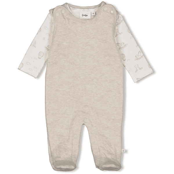 Feetje 2-delt romper The Neutrals Taupe Melange