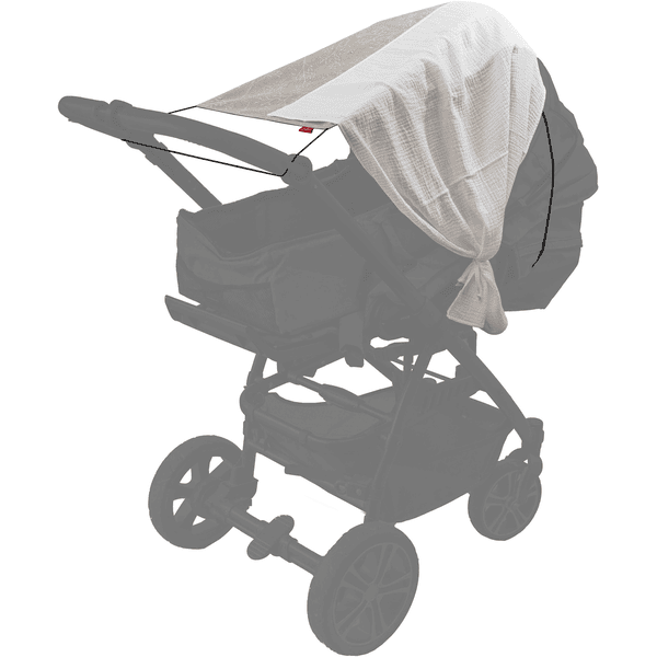 LEVILY Kinderwagen-Sonnenschutzsegel Single Tiny Leaves