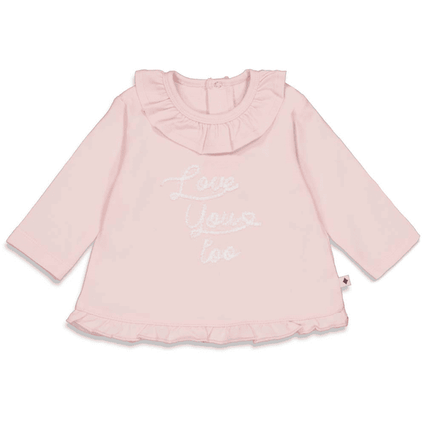 Feetje Chemise à manches longues Love You Cutest Thing Ever Roze