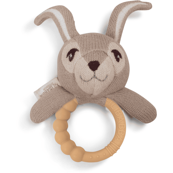 Filibabba  Grzechotka z silikonowym pierścieniem do gryzienia - Henny the Bunny