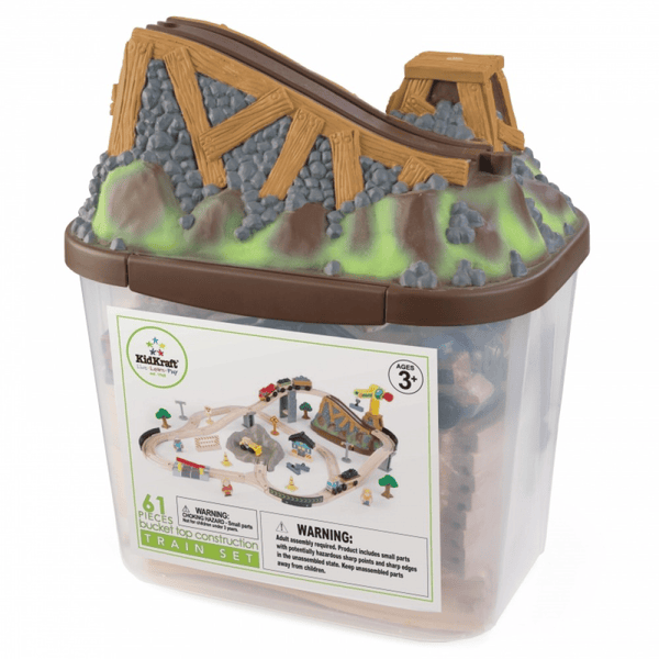 Bucket top construction store train set