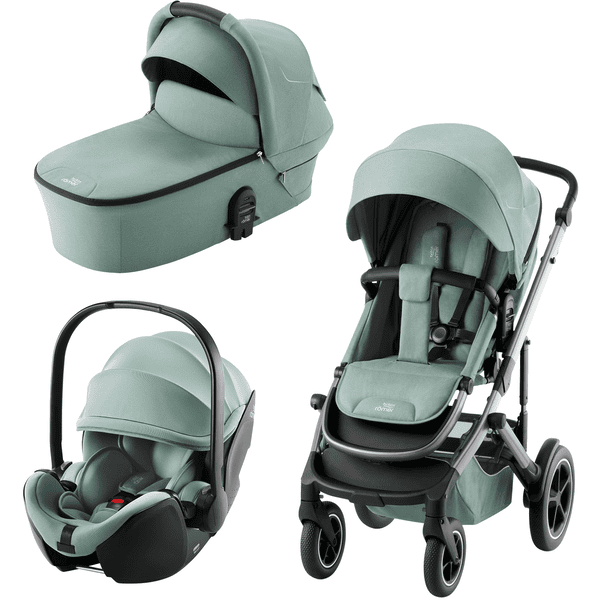 Britax Römer Diamond Kombikinderwagen Smile 5Z 3 in 1 Set inklusive Diamond Babyschale Baby-Safe Pro Jade Green