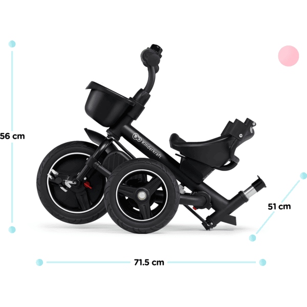 Triciclo EVOLUTIVO Kinderkraft Spinstep ROSA-Pink, ASIENTO 360º, Coches  eléctricos y motos para niños a batería 12v con mando RC, quads infantiles,  tractores infantiles, camiones para niños, realizamos envíos a domicilio.