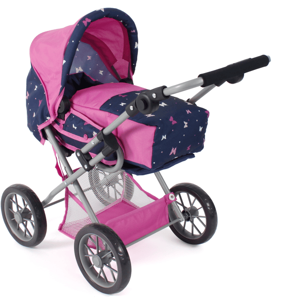 BAYER CHIC 2000 Combi dukkevogn LENI Butterfly navy-pink