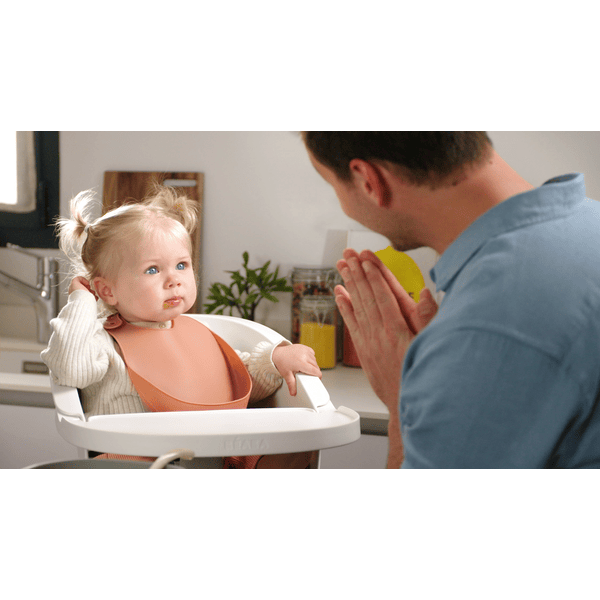 Bavoir bébé en silicone | Transparent