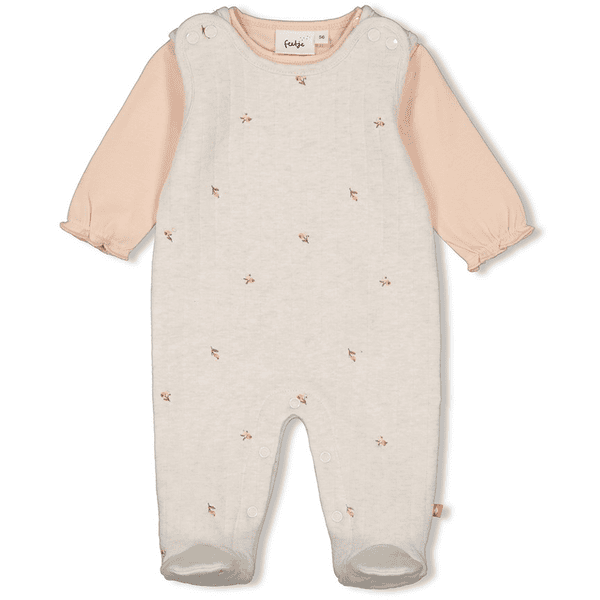 Feetje Little 2-delige romper Rosebud Nature Melange