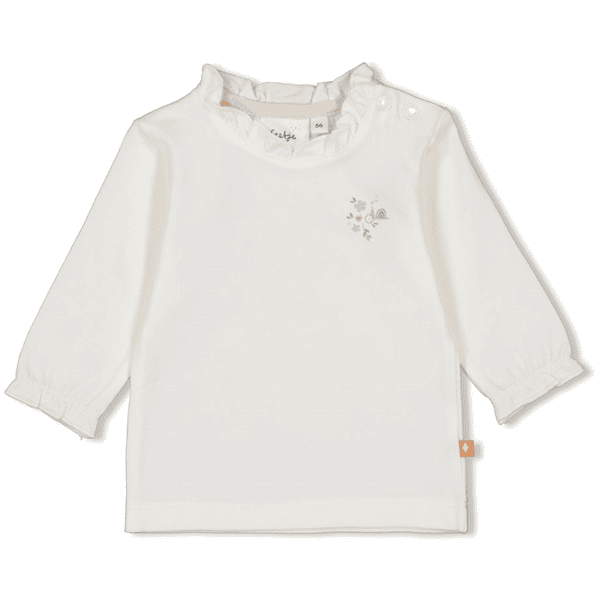 Feetje Langarmshirt Bloom With Love Offwhite