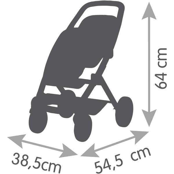 Poussette double pliable Smoby - Smoby