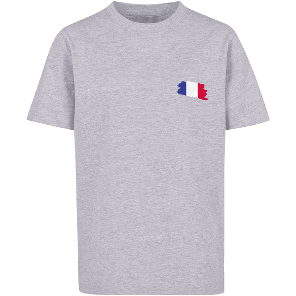 F4NT4STIC T-Shirt France Frankreich Flagge Fahne grey heather