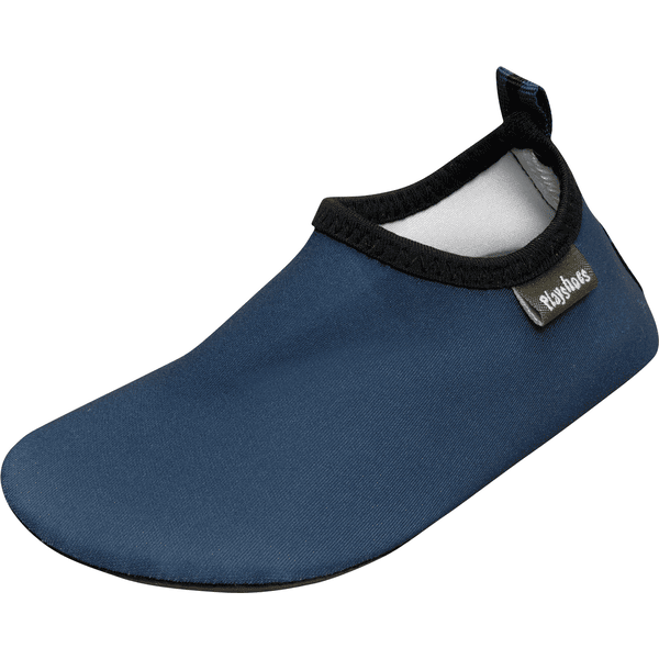 Playshoes Chaussons de bain enfant bleu marine uni 