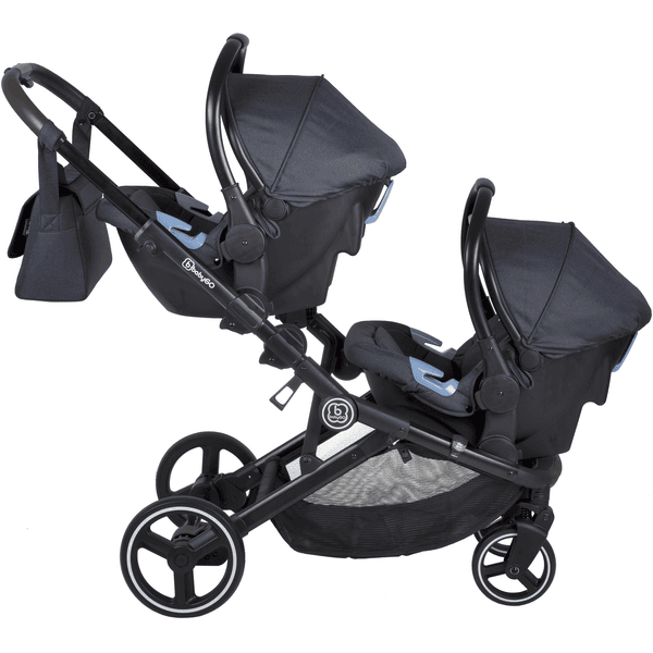 Seebaby Fold Twins Poussette Double Pram Deux places peut résister / Sit  Fit bébé et enfants Nouveau-nés transport de charge 130 kg Poussette