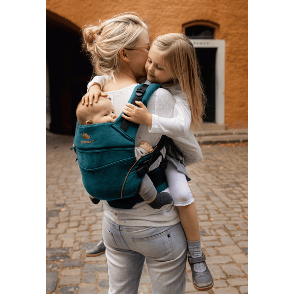 manduca Mochila portabebés XT Denimteal-Toffee - rosaoazul.es