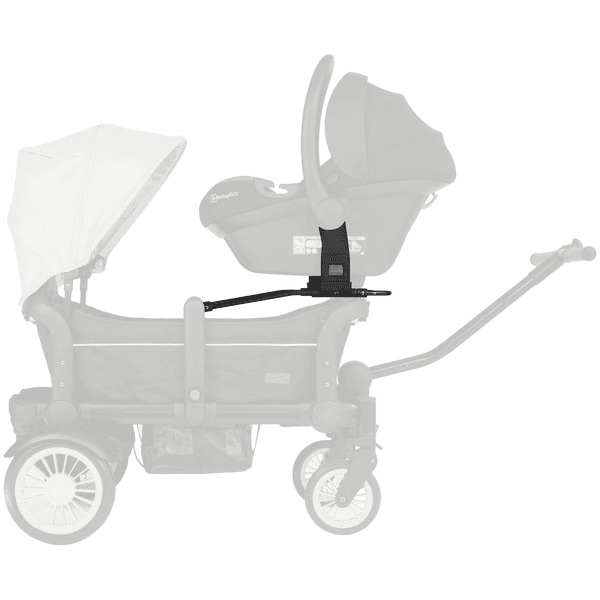 babyGO Rider Przytulny adapter w kolorze czarnym