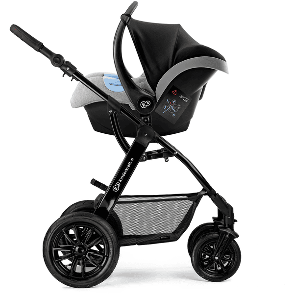 Kinderkraft Carro de bebé combi 3 en 1 XMOOV dark grey 