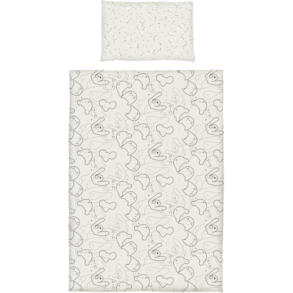 Dr. Sonne Parure de lit enfant réversible Les 4 taupe 100x135 cm