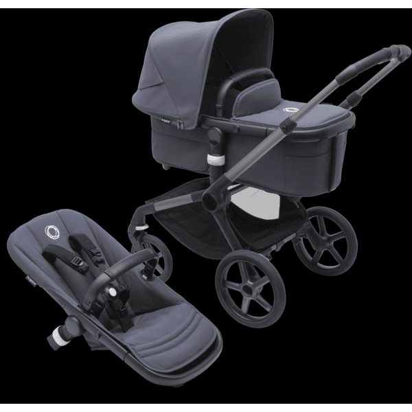 bugaboo Yhdistelmävaunut Fox 5 vaunukopalla ja istuimella Graphite/Stormy Blue