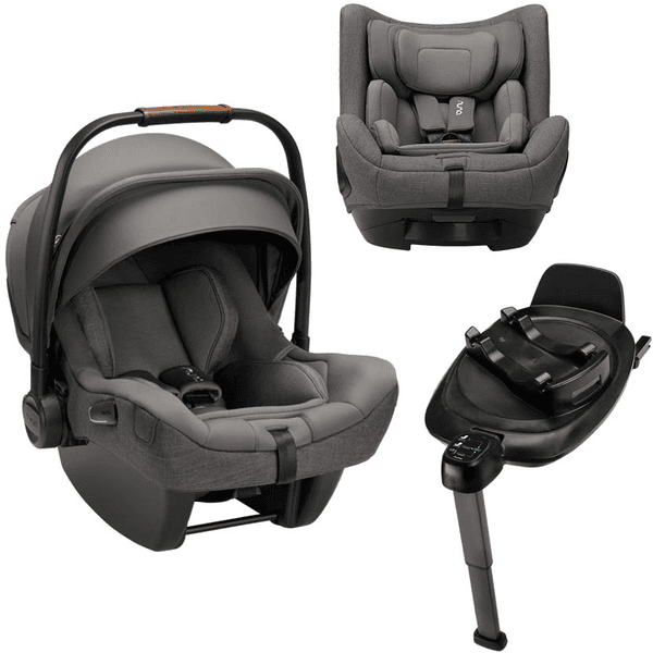 Nuna Reboarder TODL und Babyschale PIPA next i-Size Granite inkl. Base next Isofix