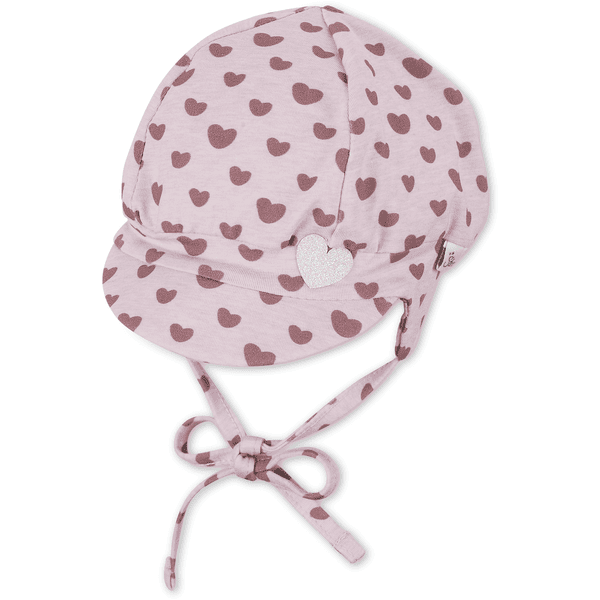 Sterntaler Balonowa czapka Hearts różowa