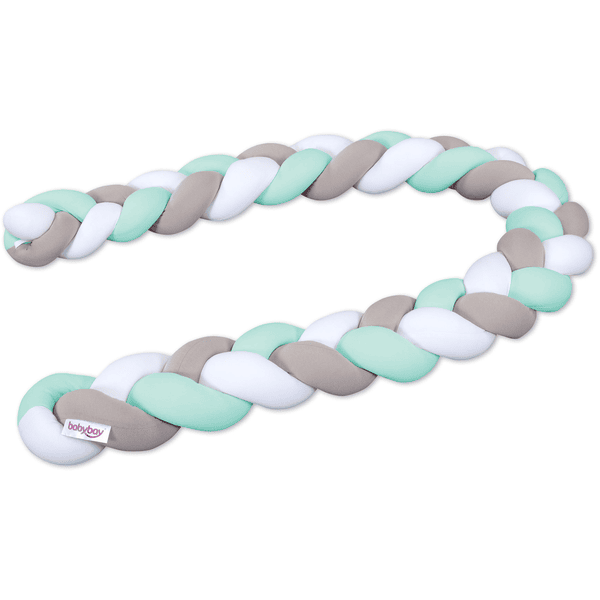 babybay® Nestchenschlange geflochten für alle Modelle weiß/beige/mint