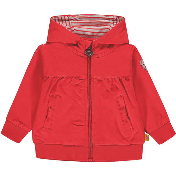 Steiff Girl s Veste de survêtement, rouge 