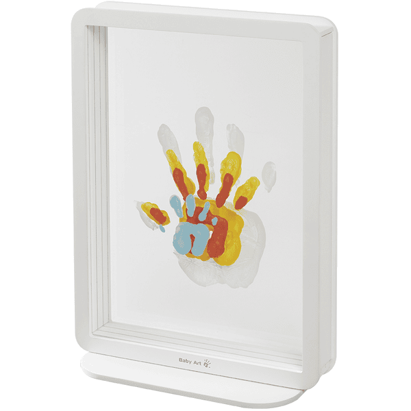 Baby Art Bilderrahmen Family Touch - 4 Superposed Handprints, White (Plexi)