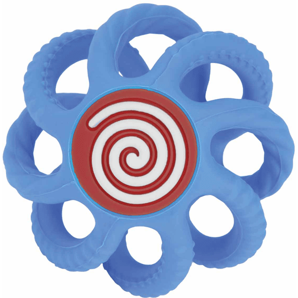 Nûby Beißball aus Silikon klein in blau