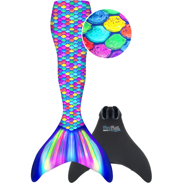 XTREM Toys and Sports Fin Fun Rainbow, Youth L/XL (140-164)