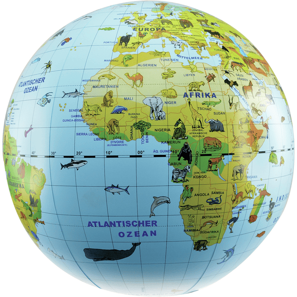 BLS Reuze opblaasbare wereldbol 50 cm