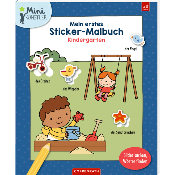 Coppenrath Mein erstes Sticker-Malbuch: Kindergarten - Mini-Künstler