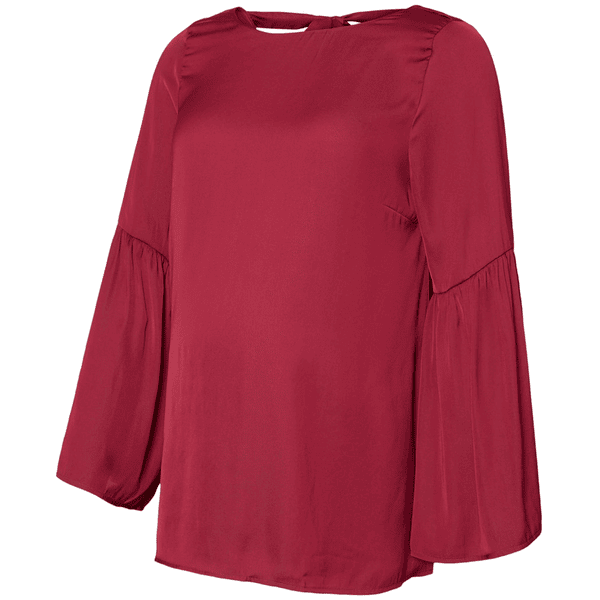 mama licious Langarmshirt MLROSALIE Red Plum